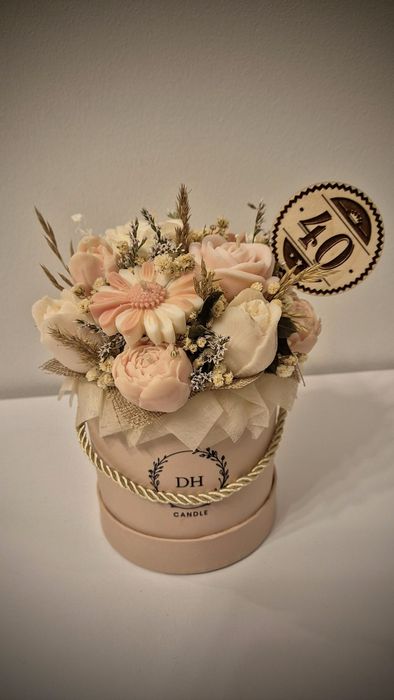 Flowerbox ze świec sojowych