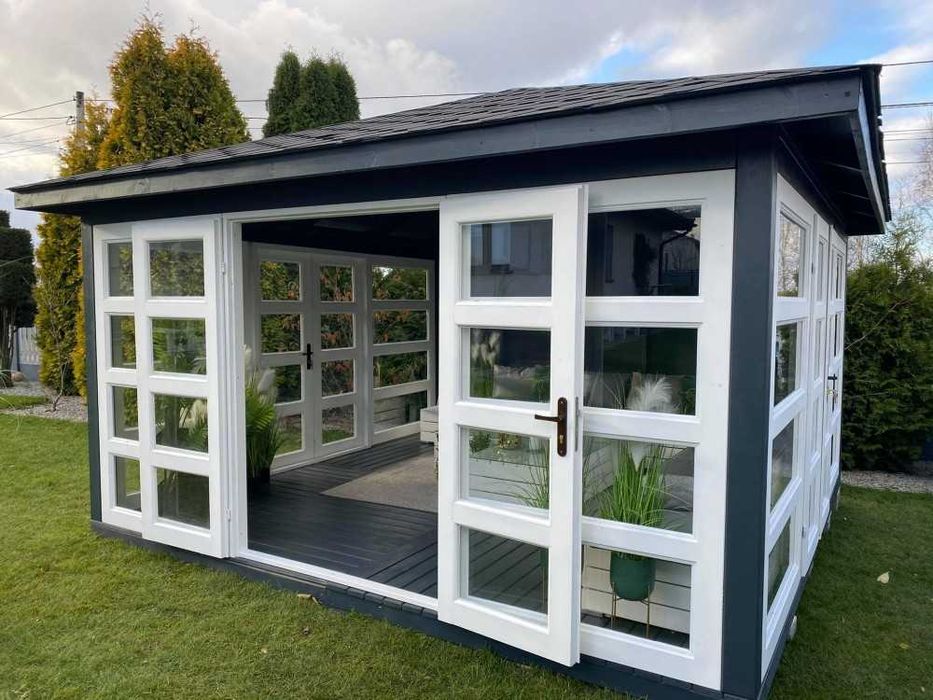 DOMEK SZKLANY 4x4 ALTANA SZKLANA 4x4 altana 5x5 sauna jacuzzi MDN10B