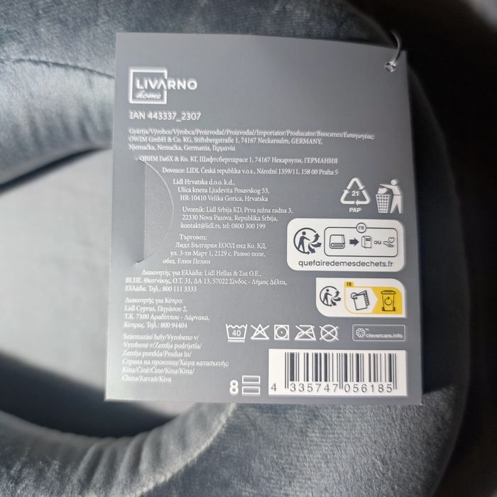 Poduszka podróżna turystyczna Zagłówek