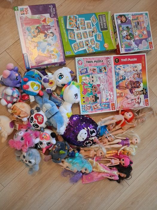 Zabawki ,pluszaki , puzzle dla dziewczynki
