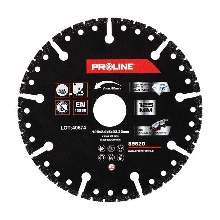 Hit Tarcza Diamentowa Segmentowa Multi-Materiałowa 125mm PROLINE