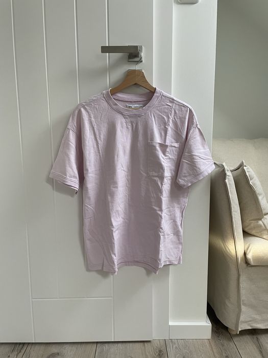 t-shirt koszulka oversize różowa zara r. 13-14 lat 164cm