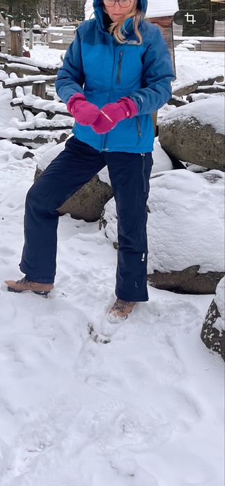 Zestaw zimowy rozm M kurtka The north face primaloft