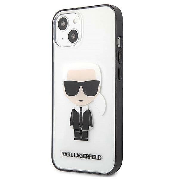 Etui Karl Lagerfeld Iconik Karl na iPhone 13 mini - przezroczyste