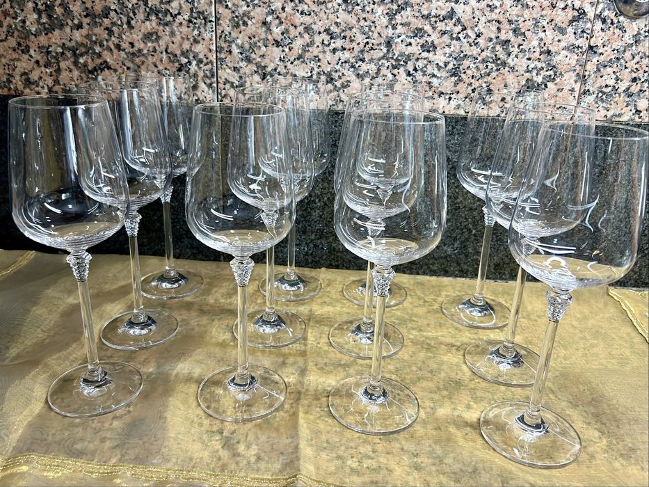 Conjunto 36 copos de cristal lindíssimos