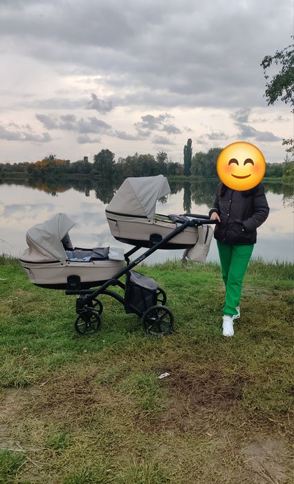 Візочок для двійні 2 в 1 Bair Kiwi Duo Eco