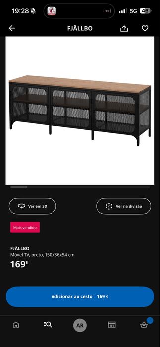 URGENTE Movel TV FJALLBO 150x36x54