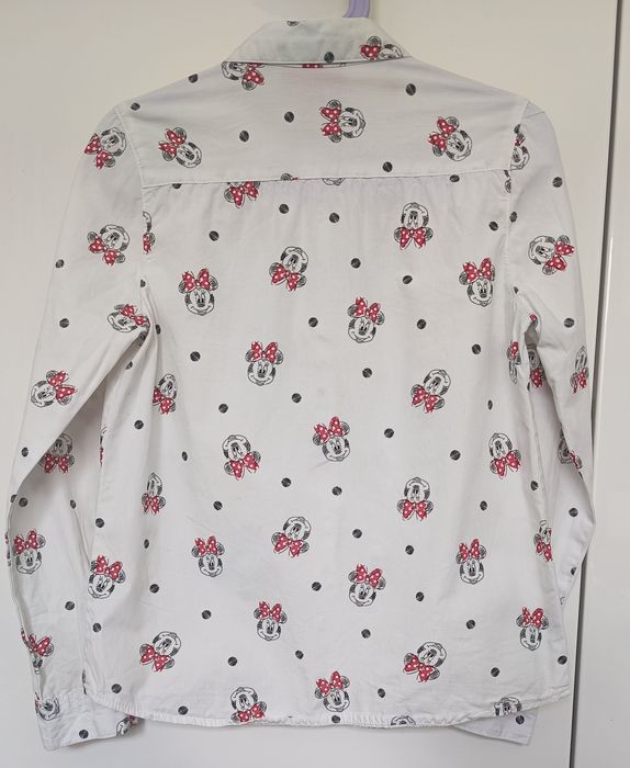 Dziewczęc biała koszula w Myszkę Minnie - Disney