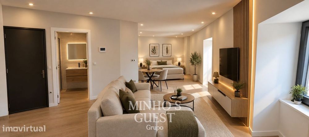 Apartamento T0 totalmente remodelado próximo da UNIVERSIDADE DO MINHO