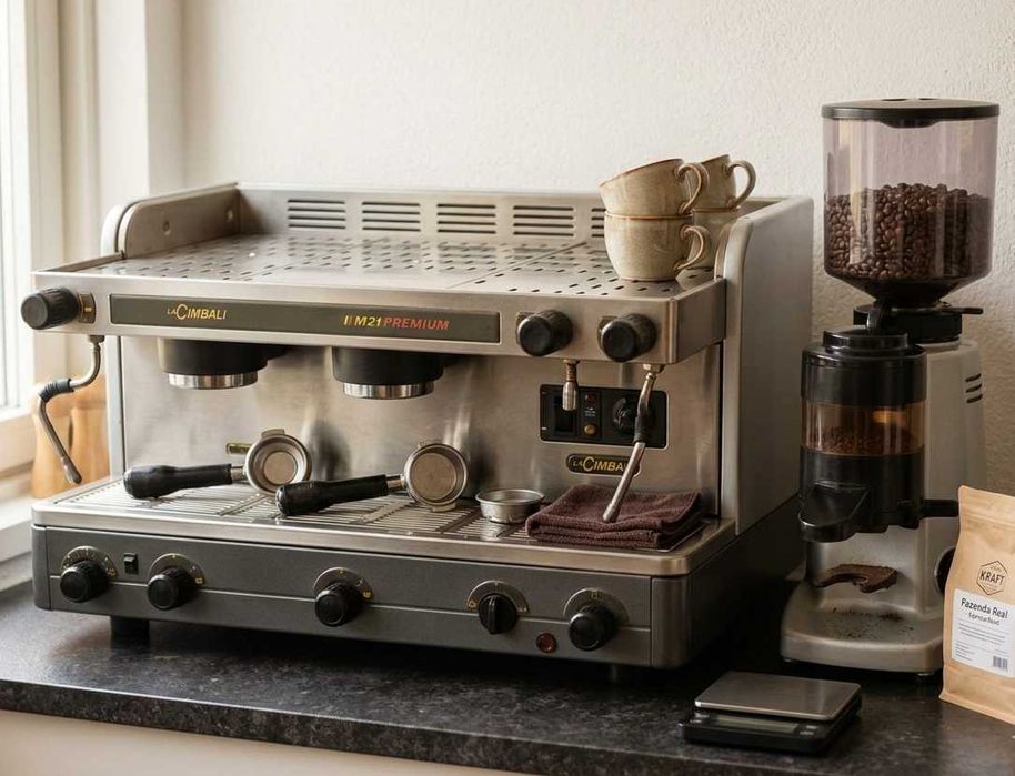 Máquina Café Profissional La Cimbali M21 & Moinho Brasilia RR45