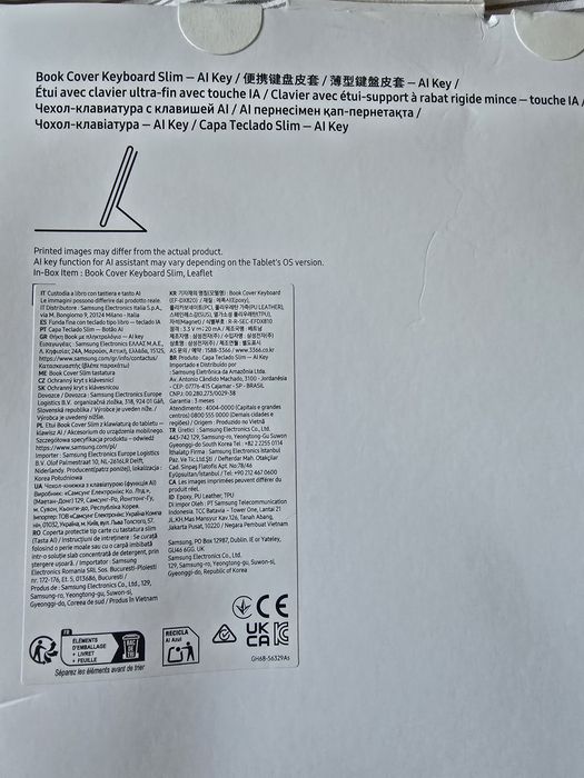 Samsung Book Cover Keyboard Slim Tab s10+ s9+ s9 fe+