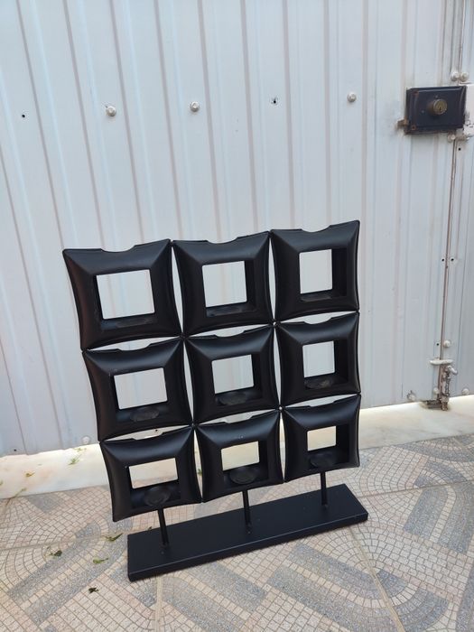 Candelabro quadrado para 9 velas