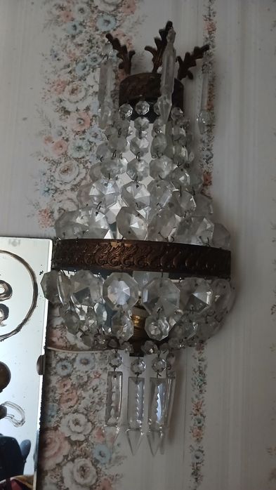 Aplique parede "cristal" 2 peças