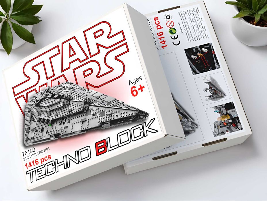 Конструктор Star Wars Зоряний Винищувач Першого ордена 1416 деталей