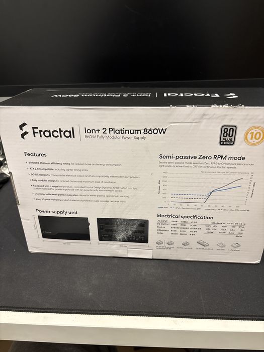 Fonte Fractal Ion+ 2 Platinum 860W