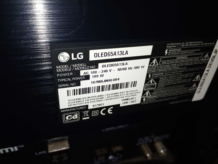 Tv LgOled65A13LA