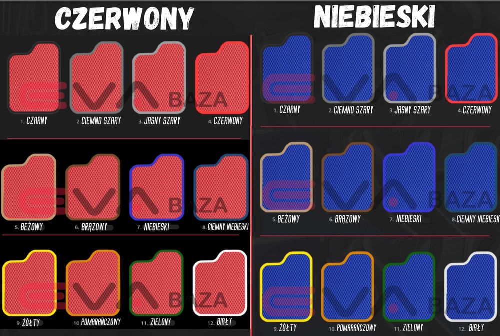 Dywaniki samochodowe EVA do Volkswagen Passat B3 4 5 6 7 В8 CC Polo