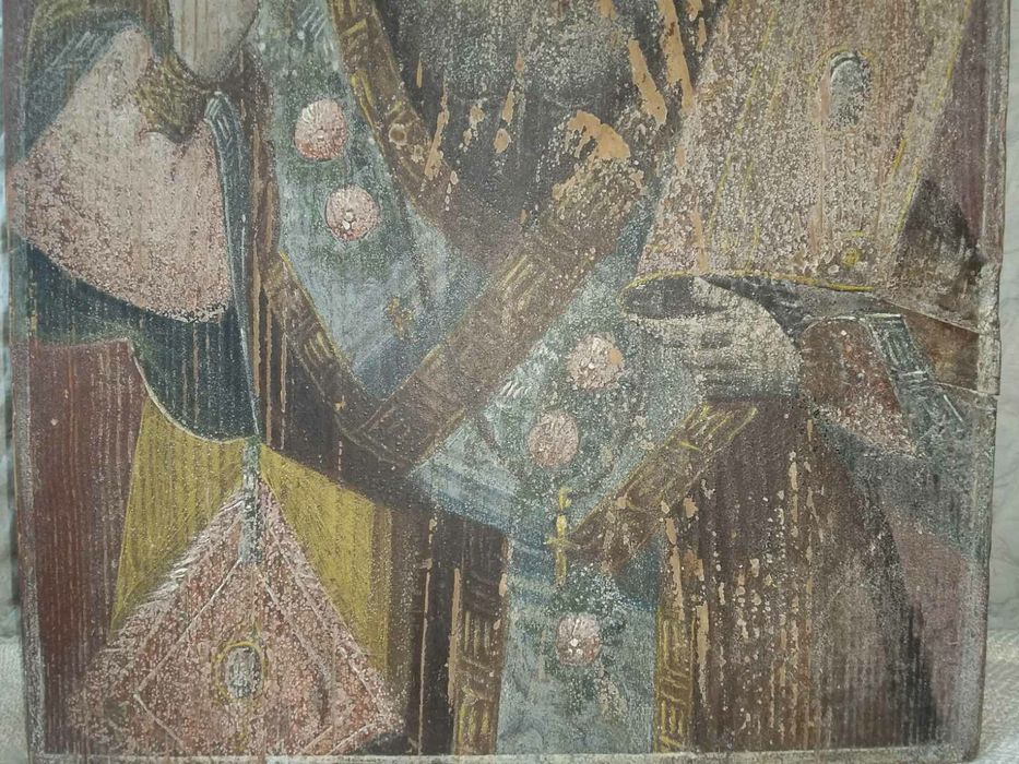 Икона Николай Чудотворец 18 век.