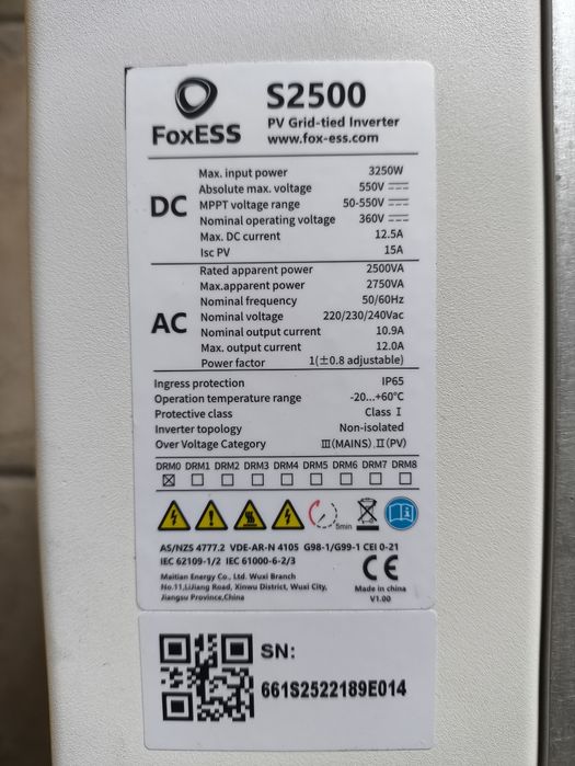Falownik FoxESS S2500