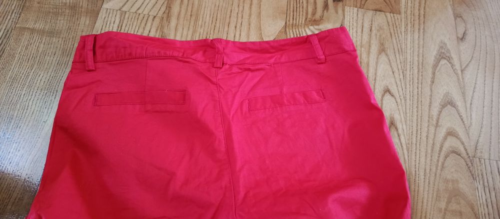 Moodo eleganckie czerwone spodnie letnie XL 42 nowe bez metki