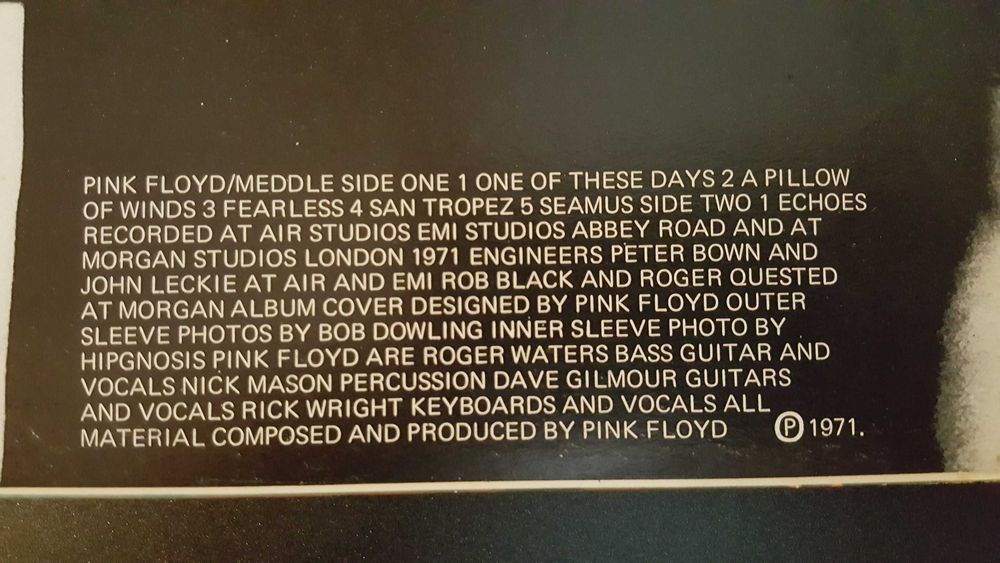 winyl Pink Floyd Meddle oryginał 1 press EMI Hervest 1971 r