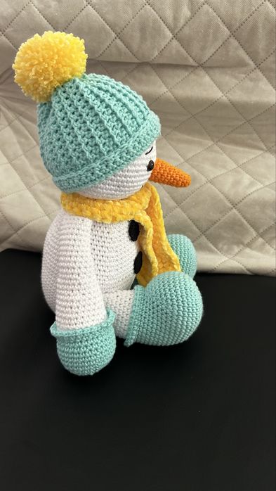 Boneco de neve amigurumi