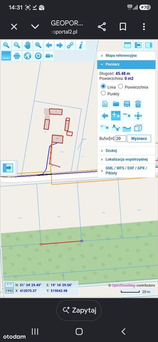 Działka budowlana 3003 m² – Brogi, gm. Dobroń