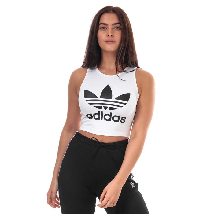ADIDAS Cropped Tank Top Nowa Koszulka Damska E 32-40 Oryginalna 100%