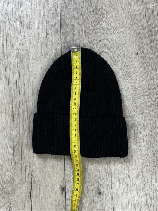 Stone Island шапка S размер вязаная демисезонная черная