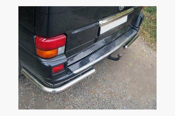 Накладка хром на задний бампер Т4/Т5/ Кадди (VW T4/ T5/ caddy) нерж.