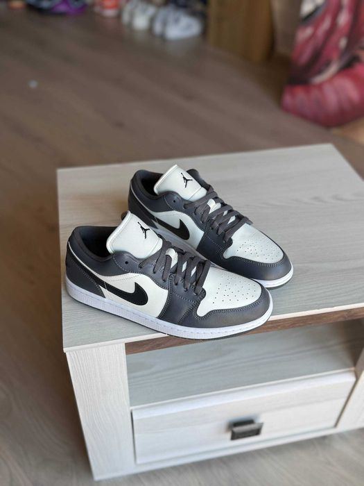 Nike Air Jordan 1 Low "Iron Grey". Оригінальні кросівки. Чоловічі кросівки. Оригінал. Данки. Демісезон