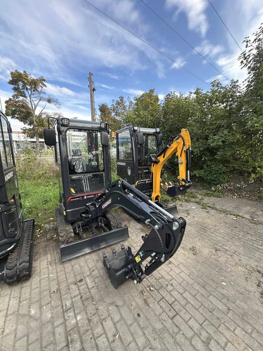 NOWA koparka 1,5T Diesel 25 KM 3 CYLINDRY Dwusekcyjna pompa Ramię skr