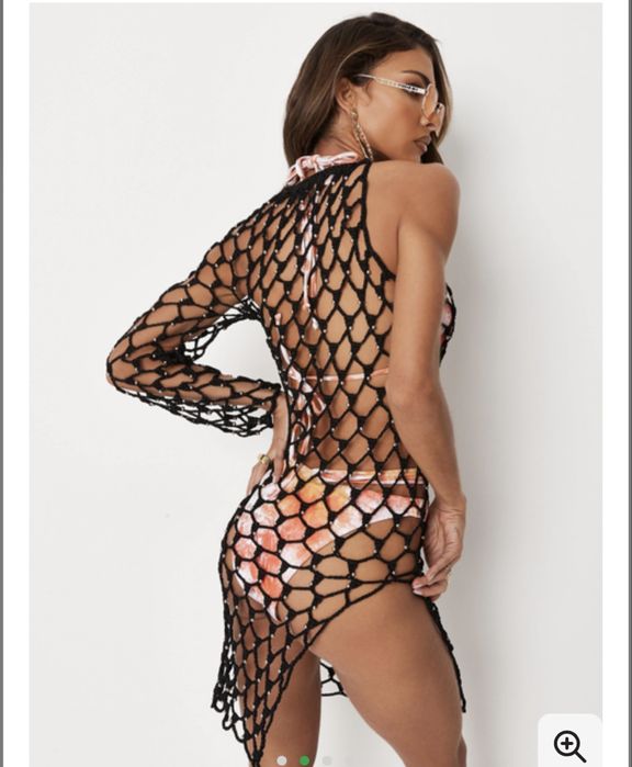 Пляжное платье,пляжна сукня missguided,сетка,туника