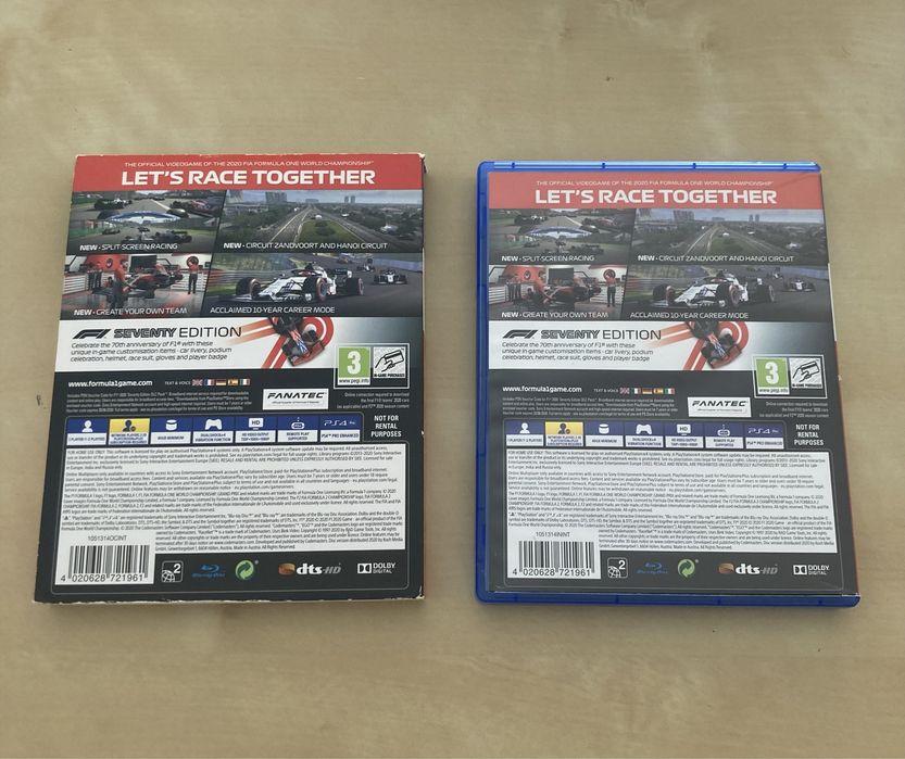 F1 2020 com capa para a Playstation