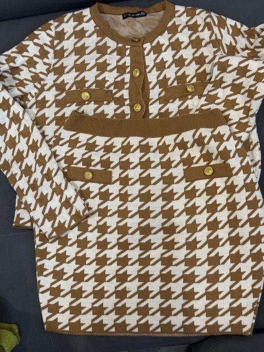 Костюм жіночій вʼязка двійка кофта спідниця