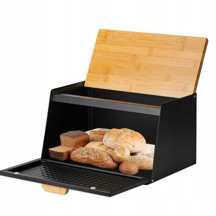Chlebak bambusowy pojemnik żywność przyprawy półka szafka do kuchni