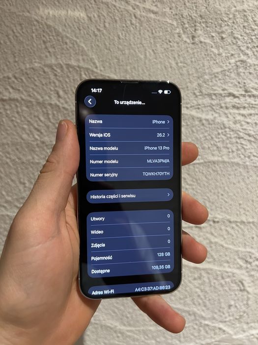 Iphone 13 pro 128gb 100% Oryginal bateria