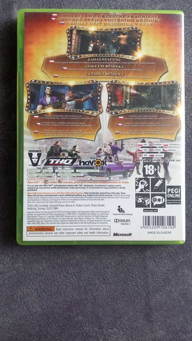Saints Row 2 PL Polska Wersja XBOX 360 UNIKAT