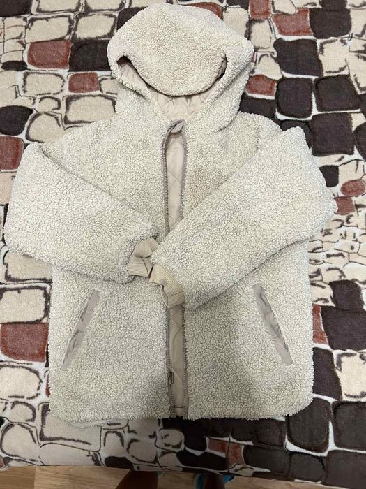 Куртка для дівчинки двостороння 134-140