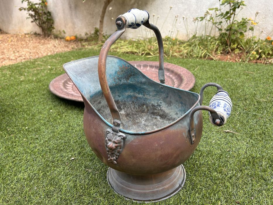 Varias pezas Cobre antigo