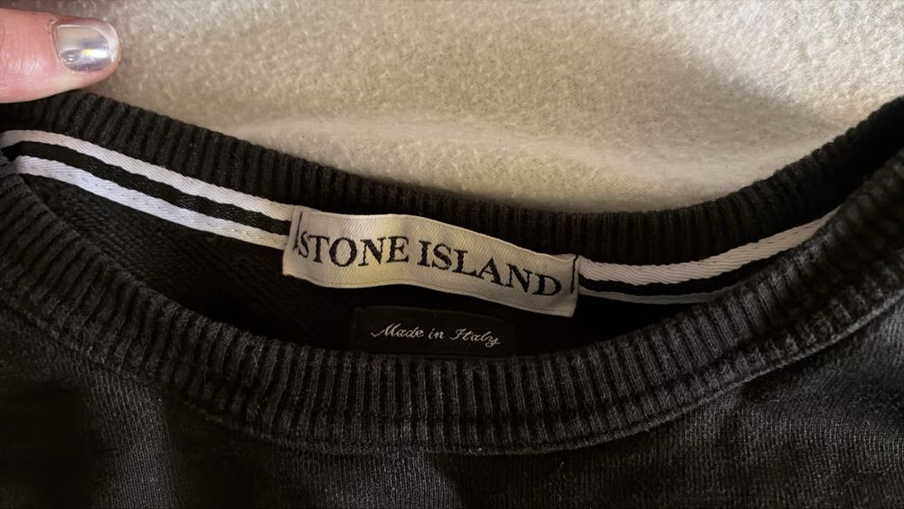 чорний вінтажний світшот Stone Island 2001 року