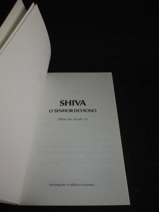 Livro Shiva O Senhor do Sono Iluminações