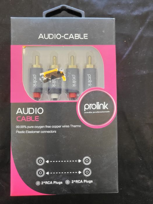 Cabos de áudio novos