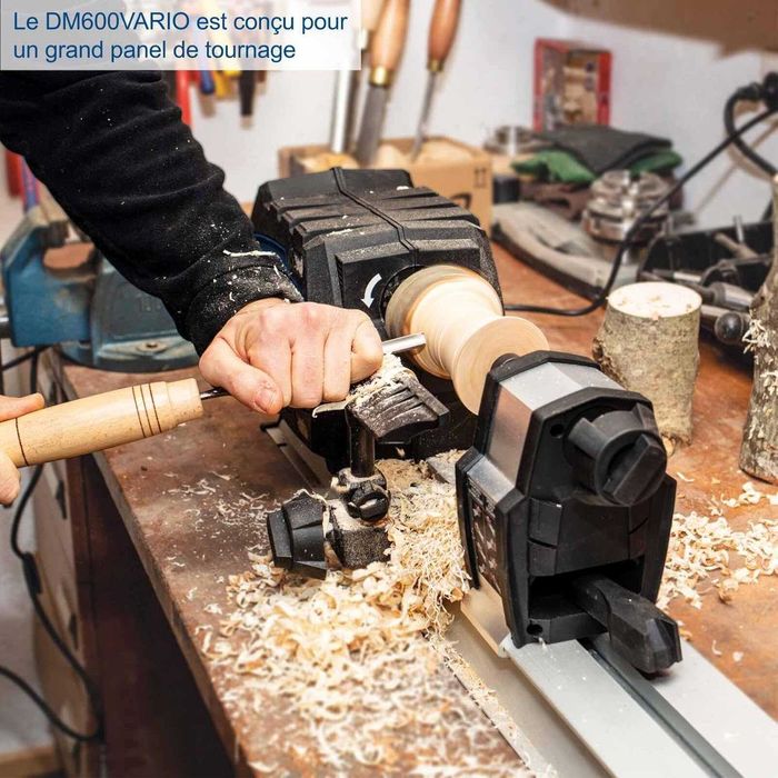 Токарний верстат по дереву Scheppach DM600VARIO | 550 Вт