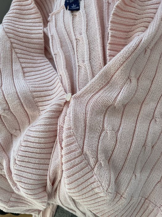 Sweter Chaps by Ralph Lauren kardigan brokatowy