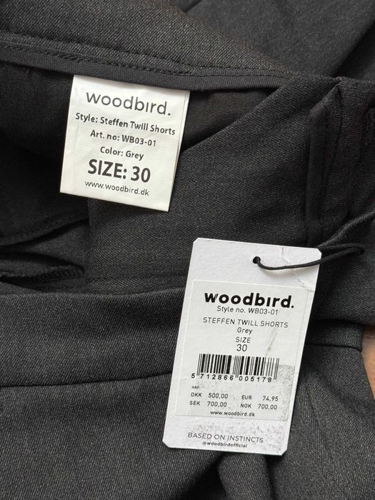 Spodenki eleganckie chinos wiskozowe chinosy szorty Woodbird W30 S