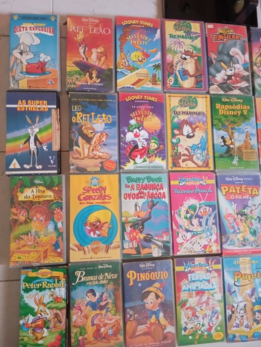 Cassetes VHS criança
