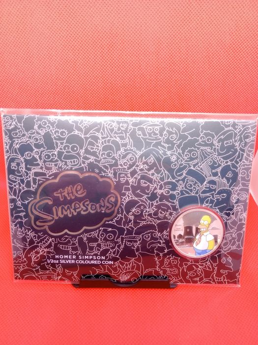1/2 onça colorida Homer Simpson