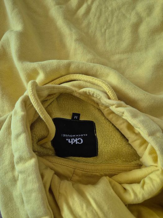Żółta bluza z kapturem M