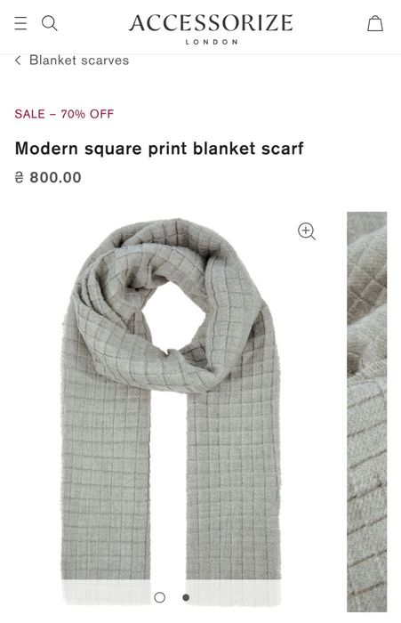 Шарфик Accessorize - мягкий, тёплый, объёмный